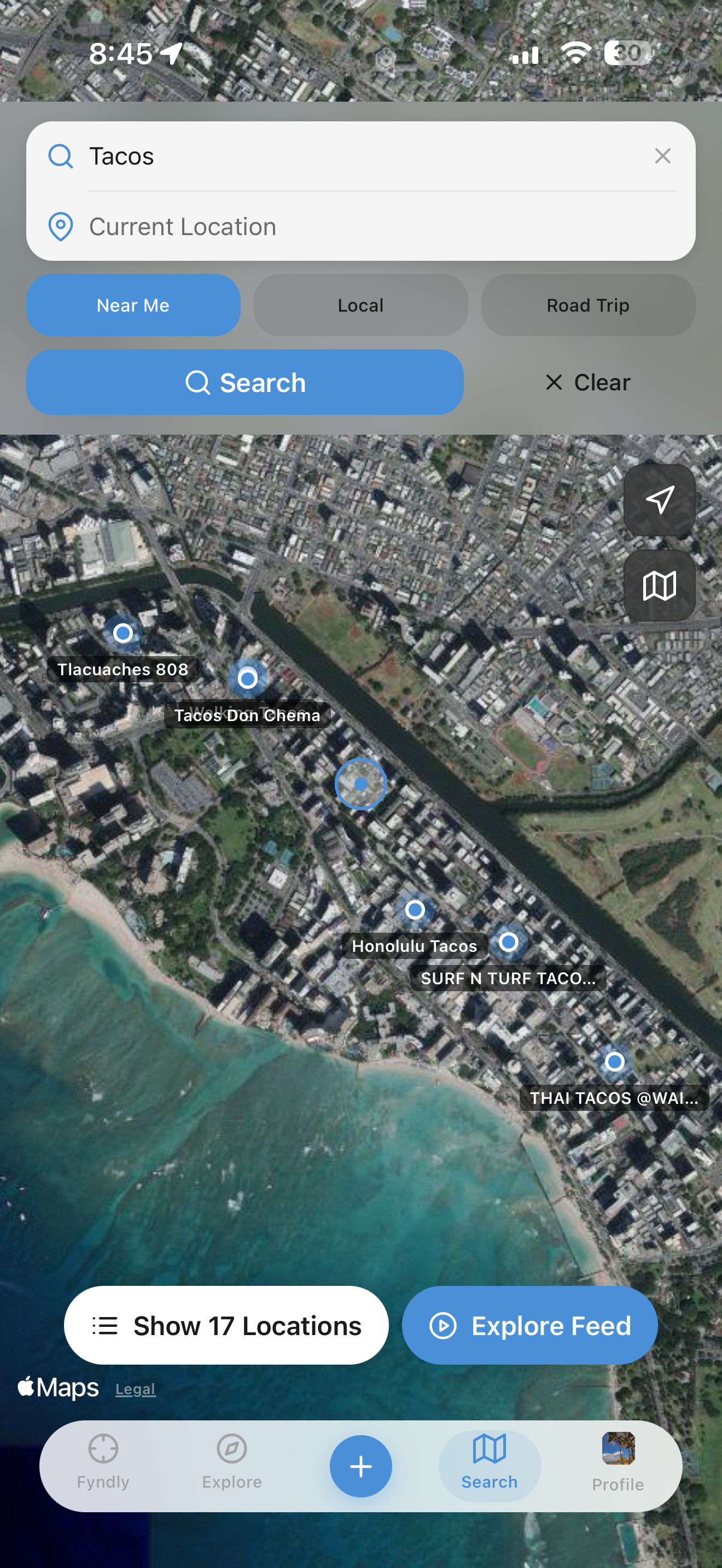 Search/Map View